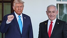 Donald Trump se ve Washingtonu setkal s izraelským premiérem Benjaminem...
