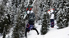 Matyá Kroupa (vlevo) pi souti v americkém Utahu.