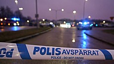�védská policie zasahuje na míst� útoku ve �kole v Örebro. (4. února 2025)