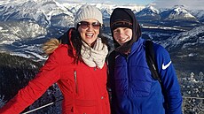 Mária Rajna se synem Dominicem, fotbalovým trenérem.