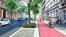 Legerova ulice by po p�estavb� m�la vypadat podobn�. Prostor mají dostat...