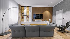 Kvalitu a nad�asovost interiéru podporují pou�ité p�írodní materiály.