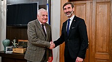 Juraj Blanár se v Praze seel s bývalým eským prezidentem Václavem Klausem....