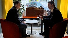 Minist�i zahrani�í �eska Jan Lipavský a Slovenska Juraj Blanár se se�li v Praze...