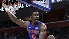 Jalen Duren z Detroit Pistons po sme�i.