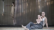 Zuzana Stivínová a David Matásek bhem zkouek pedstavení Oresteia