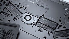 P�ístroje ASUS ROG Strix SCAR mají �pi�kový systém sendvi�ových chladi��