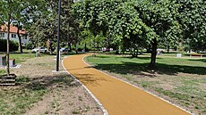 Kompozici parku navrhl architekt Franti�ek Jech. 