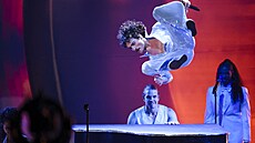 Benson Boone na cenách Grammy v Los Angeles (2. února 2025)