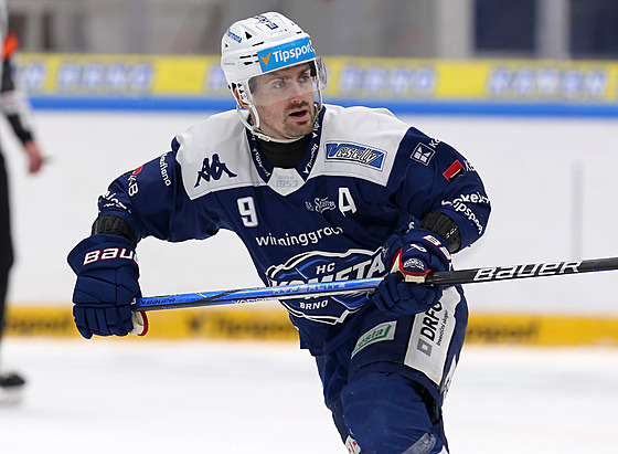 Hokejový úto�ník Jakub Flek, jeden z tahoun� Komety Brno. (leden 2025)