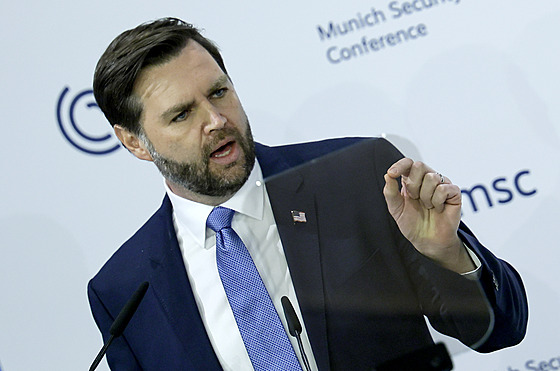 Americký viceprezident J. D. Vance (14. února 2025)