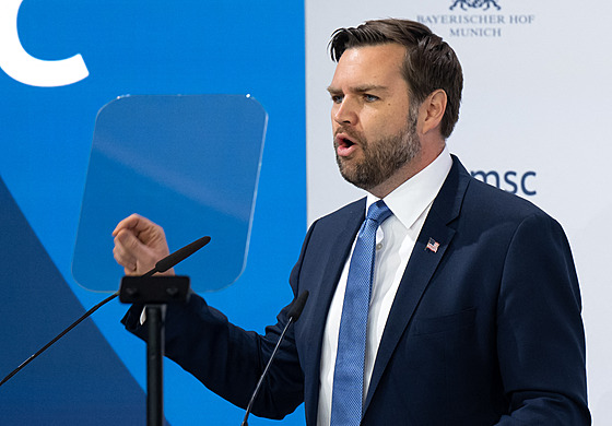 Americký viceprezident J. D. Vance (14. února 2025)