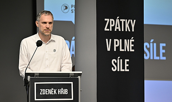 Pedseda Pirát Zdenk Hib na celostátním fóru ve Zlín