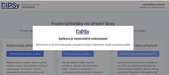 Aplikace Dipsy pro pihlaování na stední koly se v pondlí 17. února...