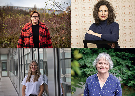 P�ední �eské v�dkyn�. (Vlevo naho�e Petra Guasti, vlevo dole Alena Budinská,...