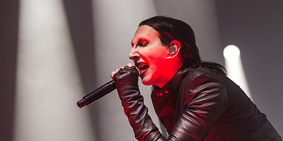 Americký um�lec Marilyn Manson vystoupil v Brn�. (14. února 2025)