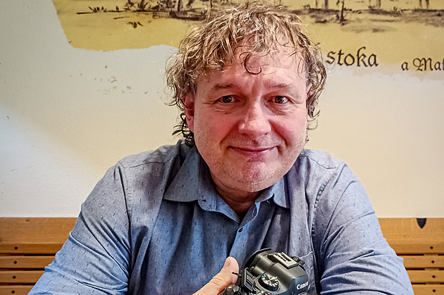 Ivan Janota vypráv�l nejen o focení v �eskobud�jovických Masných krámech.