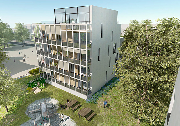 Chystaná zástavba osmihektarového areálu bývalých kasáren v Jiín