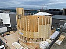 Stavba eského národního pavilonu na EXPO 2025 v Osace.