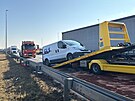 Na Vysoansk radile se srazilo nkolik aut. (11. nora 2025)