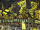 �luto-�erné mo�e p�ivítalo v Dortmundu fotbalisty Sportingu p�i utkání Ligy...