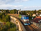 Podve�erního odvozu d�eva z Liberce na vlaku Nex 68343 [Liberec � BIOCEL...