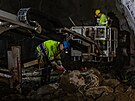 Ra�ba p�lkilometrov�ho d�lni�n�ho tunelu Homole postoupila do t�etiny. Ve v�t��...