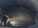Ra�ba p�lkilometrov�ho d�lni�n�ho tunelu Homole postoupila do t�etiny. Ve v�t��...