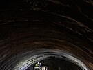 Ra�ba p�lkilometrov�ho d�lni�n�ho tunelu Homole postoupila do t�etiny. Ve v�t��...