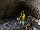 Ra�ba p�lkilometrov�ho d�lni�n�ho tunelu Homole postoupila do t�etiny. Ve v�t��...