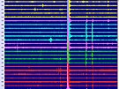 Seismogram zachycuj�c� ot�esy u Kr�lick�ho Sn�n�ku.