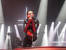 Americk� um�lec Marilyn Manson vystoupil v Brn�. (14. �nora 2025)