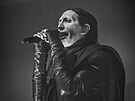 Americk� um�lec Marilyn Manson vystoupil v Brn�. (14. �nora 2025)