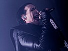 Americk� um�lec Marilyn Manson vystoupil v Brn�. (14. �nora 2025)