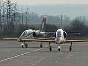První dva nové letouny L-39 Skyfox vstoupily do slu�by v pardubickém Centru...