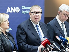 Místopedseda ANO a stínový ministr práce a sociálních vcí Ale Juchelka na...