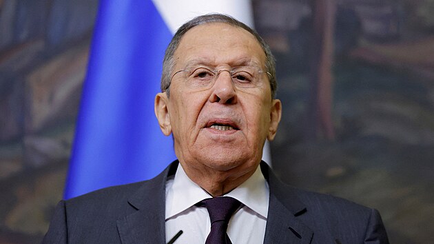 Ruský ministr zahrani�í Sergej Lavrov (12. února 2025)