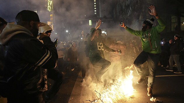 Fanou�ci Philadelphia Eagles slav� v�hru v Super Bowlu.