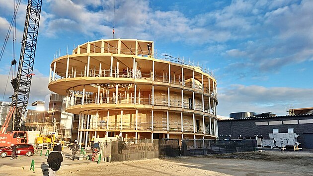 Stavba eskho nrodnho pavilonu na EXPO 2025 v Osace.