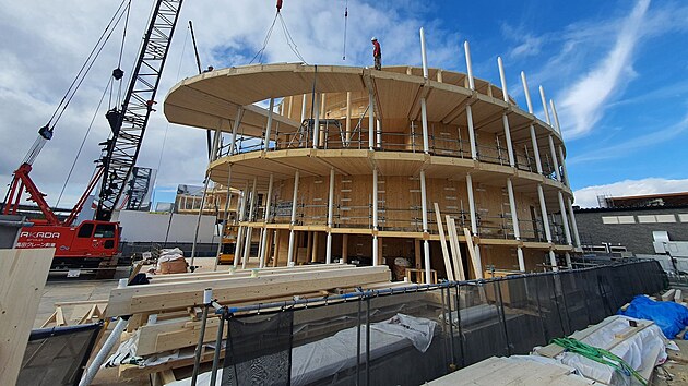 Stavba �esk�ho n�rodn�ho pavilonu na EXPO 2025 v Osace se bl�� do fin�le.