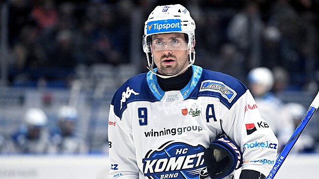 Hokejov� �to�n�k Jakub Flek z brn�nsk� Komety