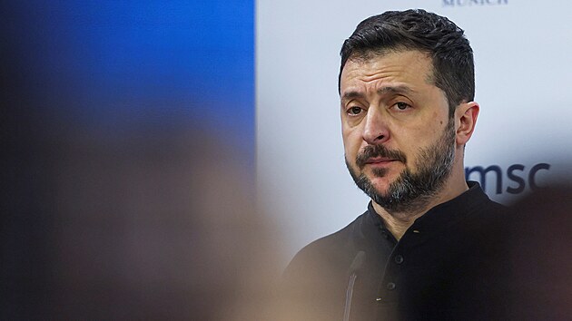 Ukrajinsk� prezident Volodymyr Zelenskyj na Mnichovsk� bezpe�nostn� konferenci. (15. �nora 2025)