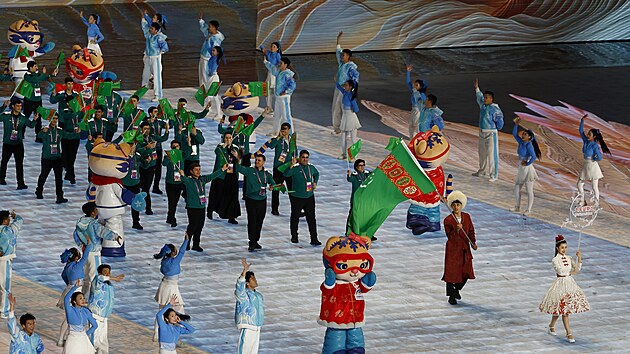 V�prava Turkmenist�nu m�v� na zah�jen� Asijsk�ch zimn�ch her.