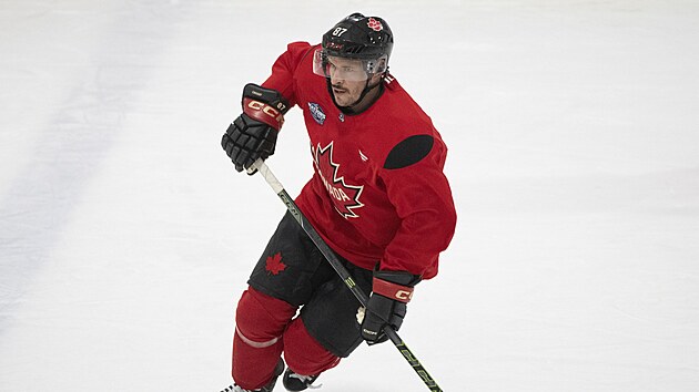 Sidney Crosby na tréninku Kanady p�ed Four Nations.