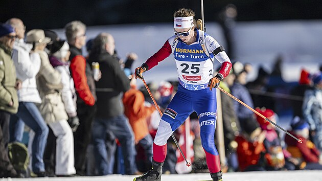 Jessica Jislov� b�� vytrvalostn� z�vod na mistrovstv� sv�ta v Lenzerheide.