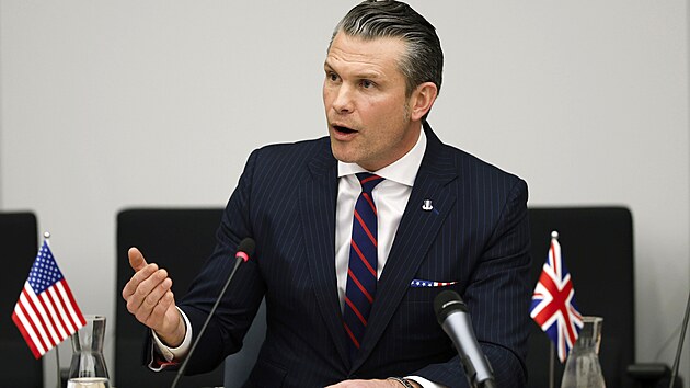 Americk� ministr obrany Pete Hegseth (12. �nora 2025)
