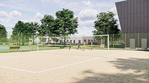 Univerzitn sportovn arel v ulici Na Sdkch ek zsadn promna. Prce u zaaly. Nebudou chybt kurty na beachvolejbal.