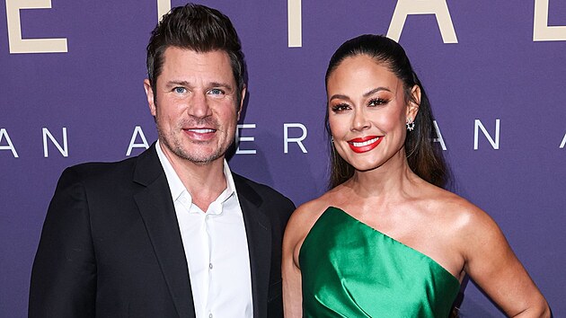 Nick Lachey a jeho man�elka Vanessa (Beverly Hills, 2024)