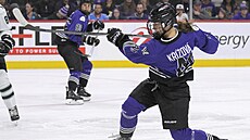 Denisa K�í�ová v dresu Minnesoty ve finále Walter Cupu.