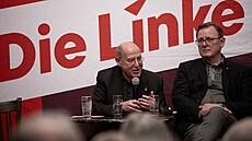 Hv�zdy n�mecké Levice Gregor Gysi a Bodo Ramelow (13. února 2025)